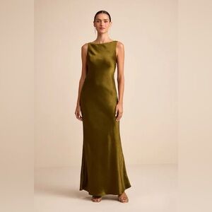 Lulu's Olive Green Maxi Dress